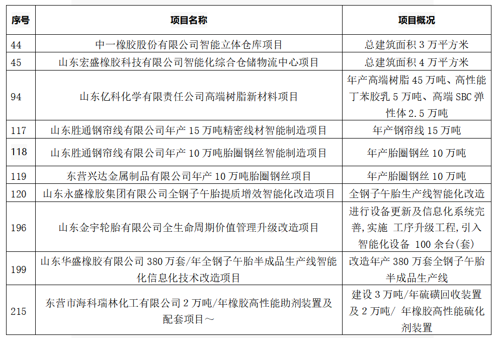 5個(gè)輪胎項(xiàng)目，入選重點(diǎn)名單！