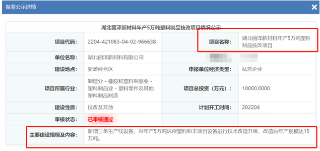 湖北麗澤新材料新建100多條粉末生產(chǎn)線，一期工程即將投產(chǎn) 