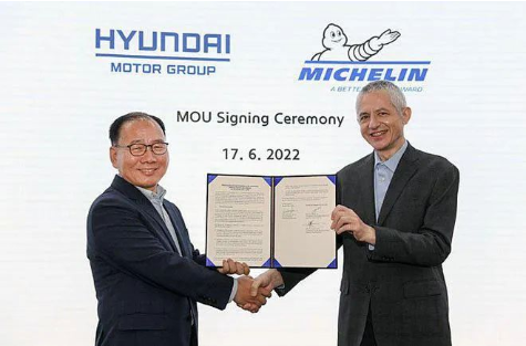 現(xiàn)代汽車與米其林簽約3年，共同研發(fā)新輪胎
