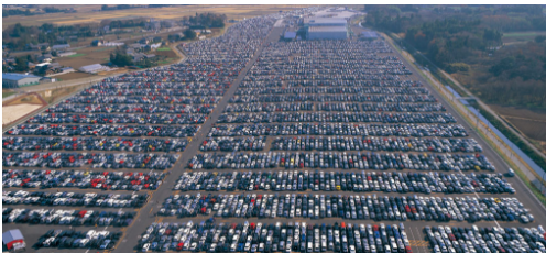 美國(guó)二手車年交易量穩(wěn)定在4000萬(wàn)至4500萬(wàn)輛之間，是新車銷量的3倍左右。