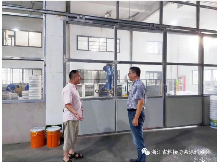 浙江省粘接技術協會涂料分會領導走訪考察寧波康曼絲涂料有限公司 浙江省粘接技術協會涂料分會領導走訪考察寧波康曼絲涂料有限公司