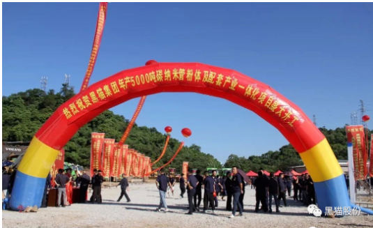 喜訊！黑貓集團(tuán)碳納米管項(xiàng)目正式開(kāi)工