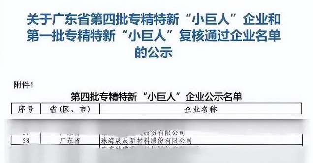 涂料界國(guó)家級(jí)專(zhuān)精特新“小巨人”企業(yè)來(lái)了，展辰新材成功入選