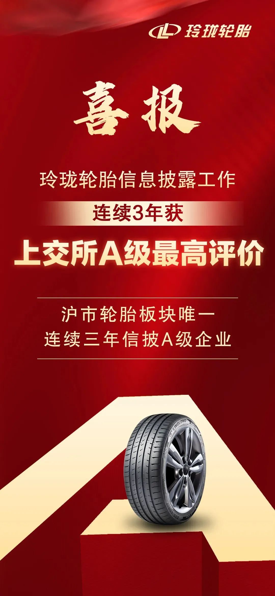 玲瓏輪胎：A級上市公司！