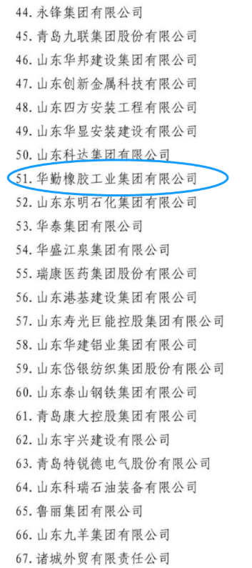 其中玲瓏輪胎、賽輪集團、萬達集團、華勤橡膠、三角輪胎、豪邁集團，入圍山東民營企業(yè)吸納就業(yè) 100 強名單。