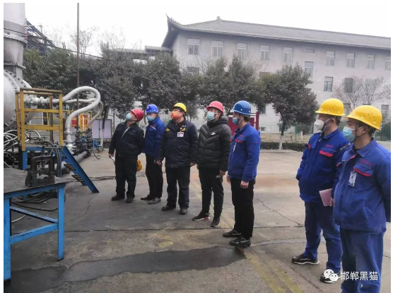 磁縣應急管理局組織園區(qū)化工企業(yè)對邯鄲黑貓開展歲末年初安全生產工作專項督導檢查工作