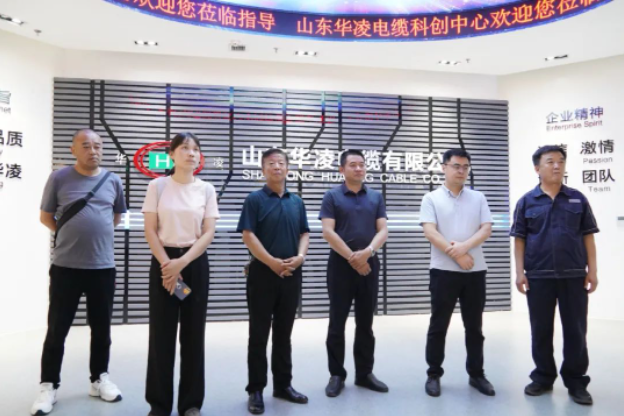 濟(jì)南市工商聯(lián)商協(xié)會(huì)黨委辦公室主任李少俊，荊州市沙市區(qū)崇文街道黨工委書(shū)記胡鵬，沙市區(qū)文旅局局長(zhǎng)楊媛璋一行蒞臨山東華凌電纜有限公司進(jìn)行參觀調(diào)研。在調(diào)研期間，他們首先聽(tīng)取了有關(guān)中白新材料產(chǎn)業(yè)園建設(shè)情況的介紹。