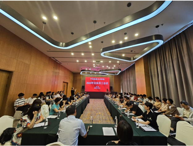 雷昌純主持了7月14日召開的全體員工會(huì)議，隨后乳膠分會(huì)秘書長凃燕玲、橡膠制品分會(huì)秘書長宋巖、膠鞋分會(huì)秘書長王剛、骨架材料專業(yè)委員會(huì)秘書長于濤，分別進(jìn)行了交流發(fā)言。
