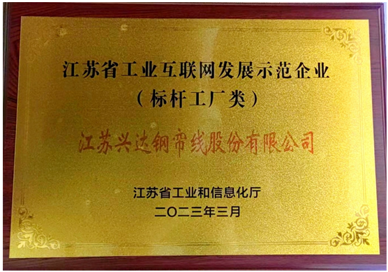 江蘇興達(dá)榮獲“2023年度江蘇省工業(yè)互聯(lián)網(wǎng)標(biāo)桿工廠”稱號，為該公司的數(shù)字化轉(zhuǎn)型之路奠定了堅實基礎(chǔ)。未來，江蘇興達(dá)表示將進(jìn)一步整合先進(jìn)技術(shù)，推動行業(yè)智能化生產(chǎn)水平的提升，為橡膠行業(yè)的智能制造和綠色制造作出更大貢獻(xiàn)。
