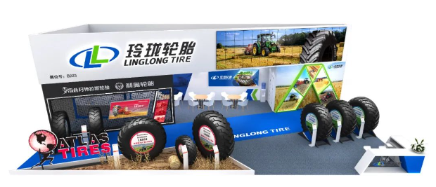 針對本次展會，玲瓏輪胎表示，根據(jù)國內(nèi)多元化的農(nóng)機(jī)需求，特別挑選了農(nóng)業(yè)子午胎和農(nóng)業(yè)斜交胎兩大系列中的8款產(chǎn)品進(jìn)行展示，其中包括拖拉機(jī)輪胎、聯(lián)合收割機(jī)輪胎、拖車輪胎、打捆機(jī)輪胎等現(xiàn)代農(nóng)業(yè)中常用的輪胎產(chǎn)品。這些展品具備高牽引性、高穩(wěn)定性和高舒適性等卓越性能，能夠有效提高農(nóng)機(jī)的作業(yè)效率。